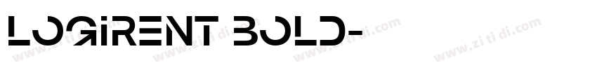 logirent bold字体转换